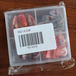 96 Piece Seasonal Press on Nails, Christmas, Valentines, Summer, Gems